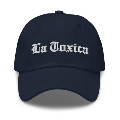 La Toxica OG Old English Dad Hat Navy