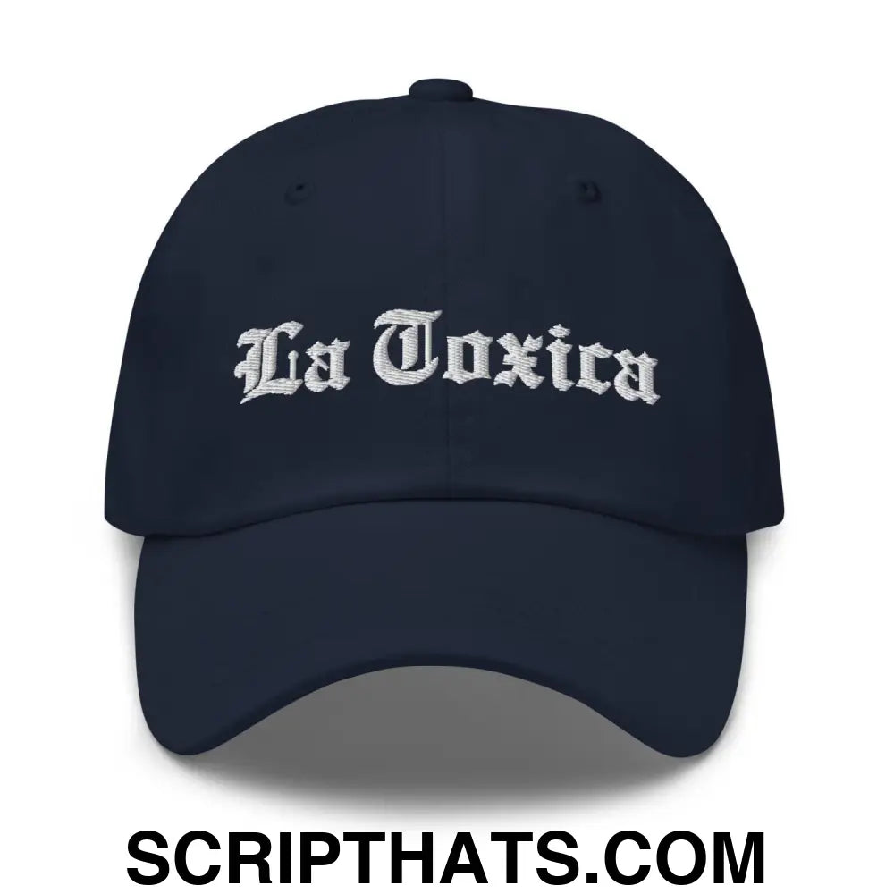 La Toxica OG Old English Dad Hat Navy