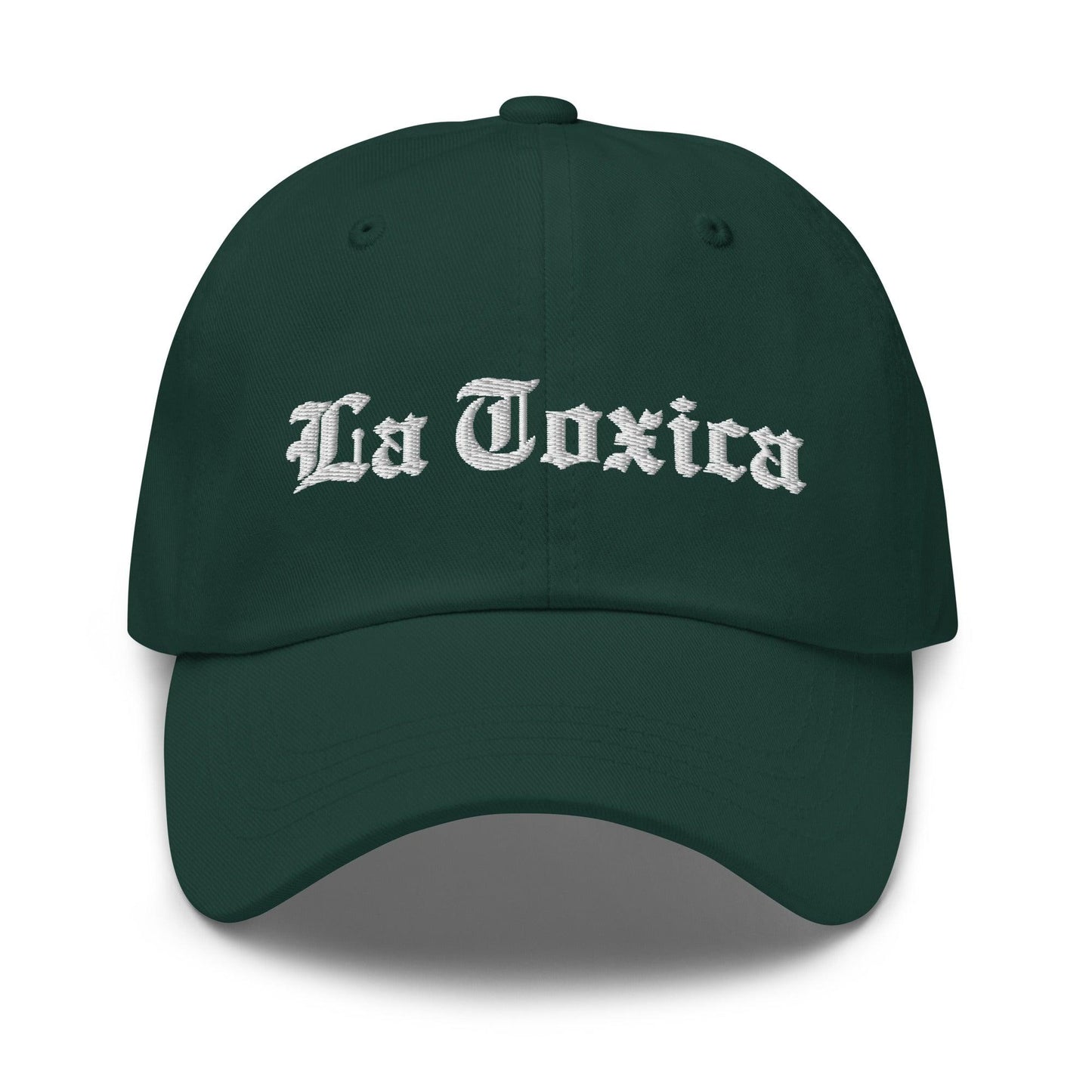 La Toxica OG Old English Dad Hat Spruce