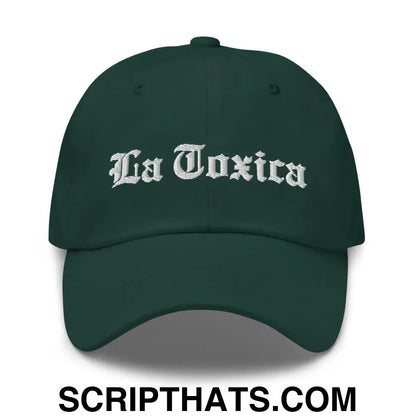 La Toxica OG Old English Dad Hat Spruce