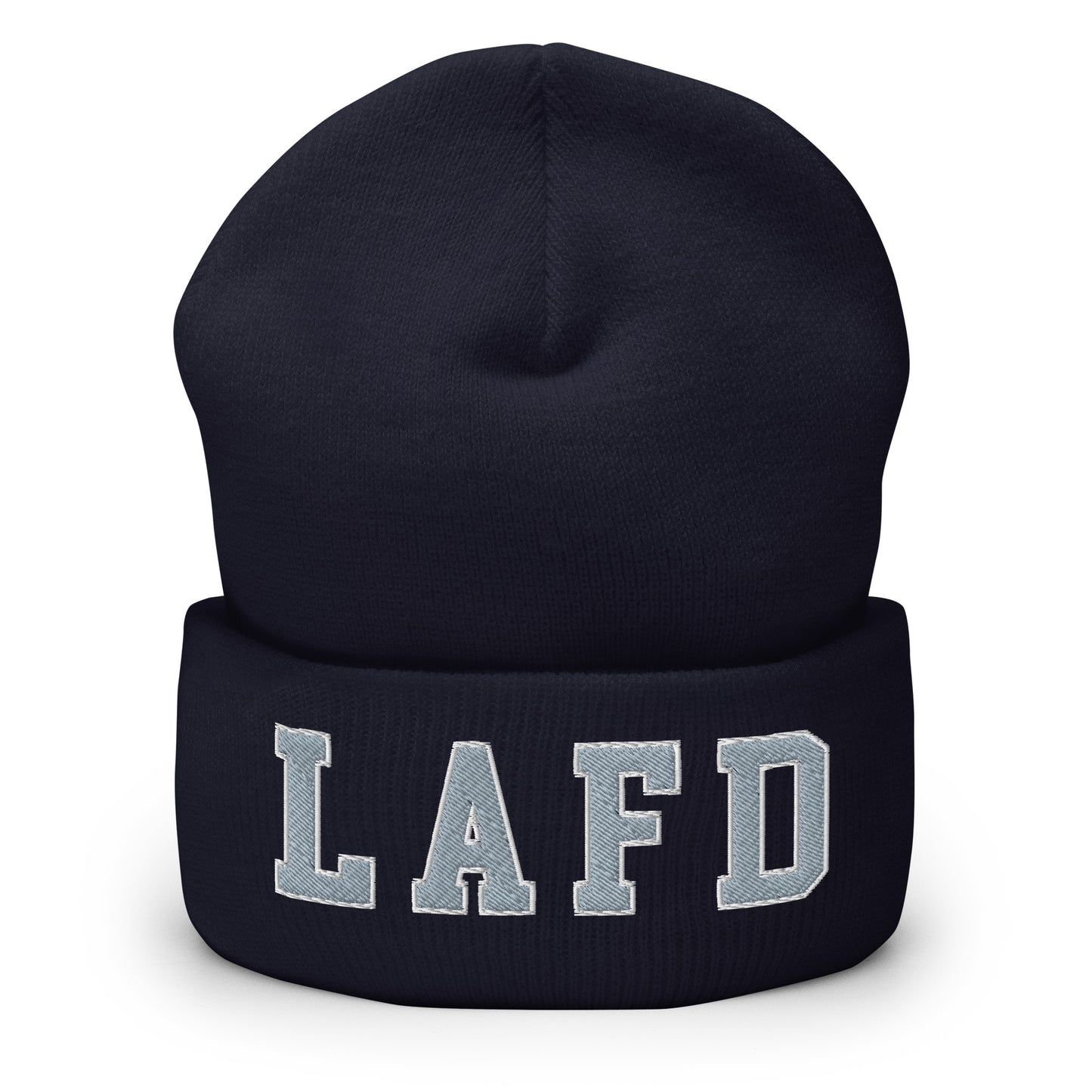 LAFD Los Angeles Fire Department Embroidered Knit Cuffed Beanie Navy