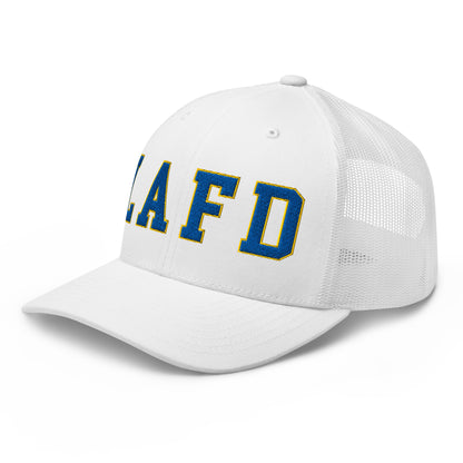 LAFD Los Angeles Fire Department Football Embroidered Mesh Trucker Hat Default Title