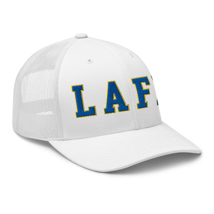 LAFD Los Angeles Fire Department Football Embroidered Mesh Trucker Hat Default Title