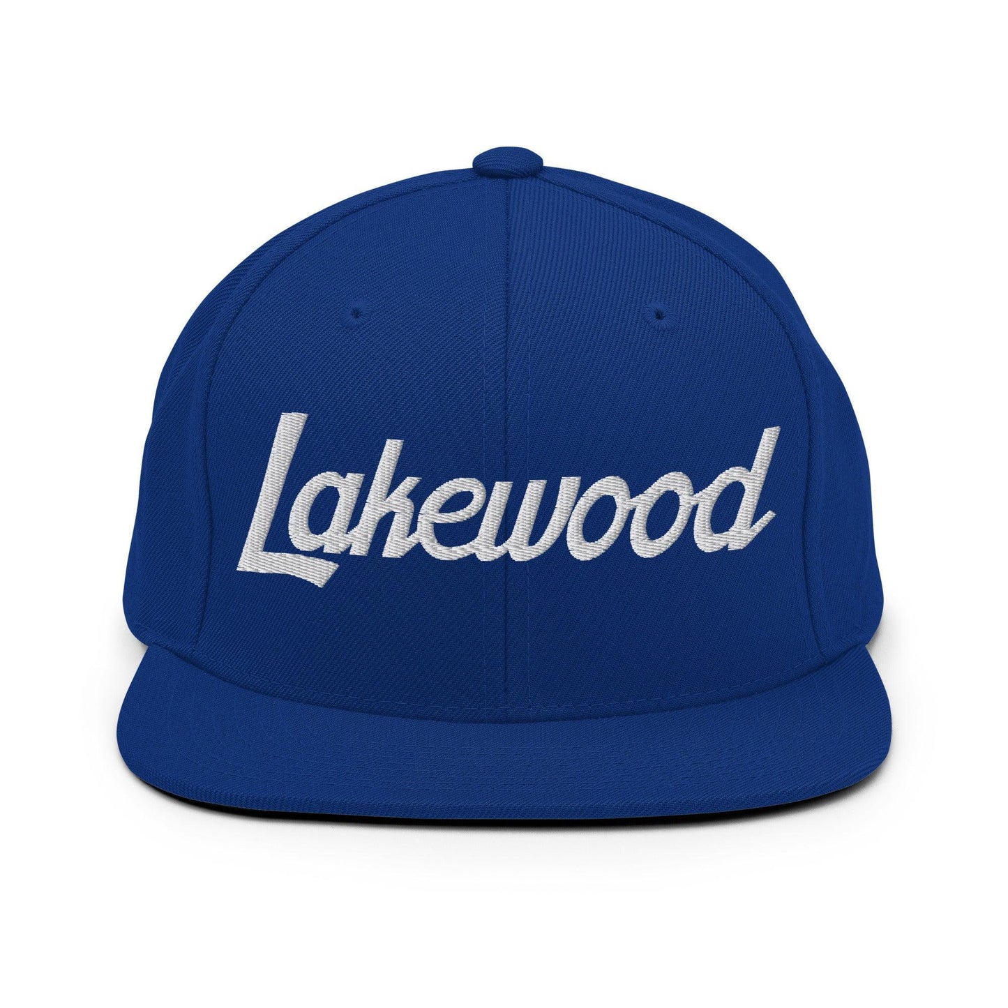 Lakewood Script Snapback Hat Royal Blue