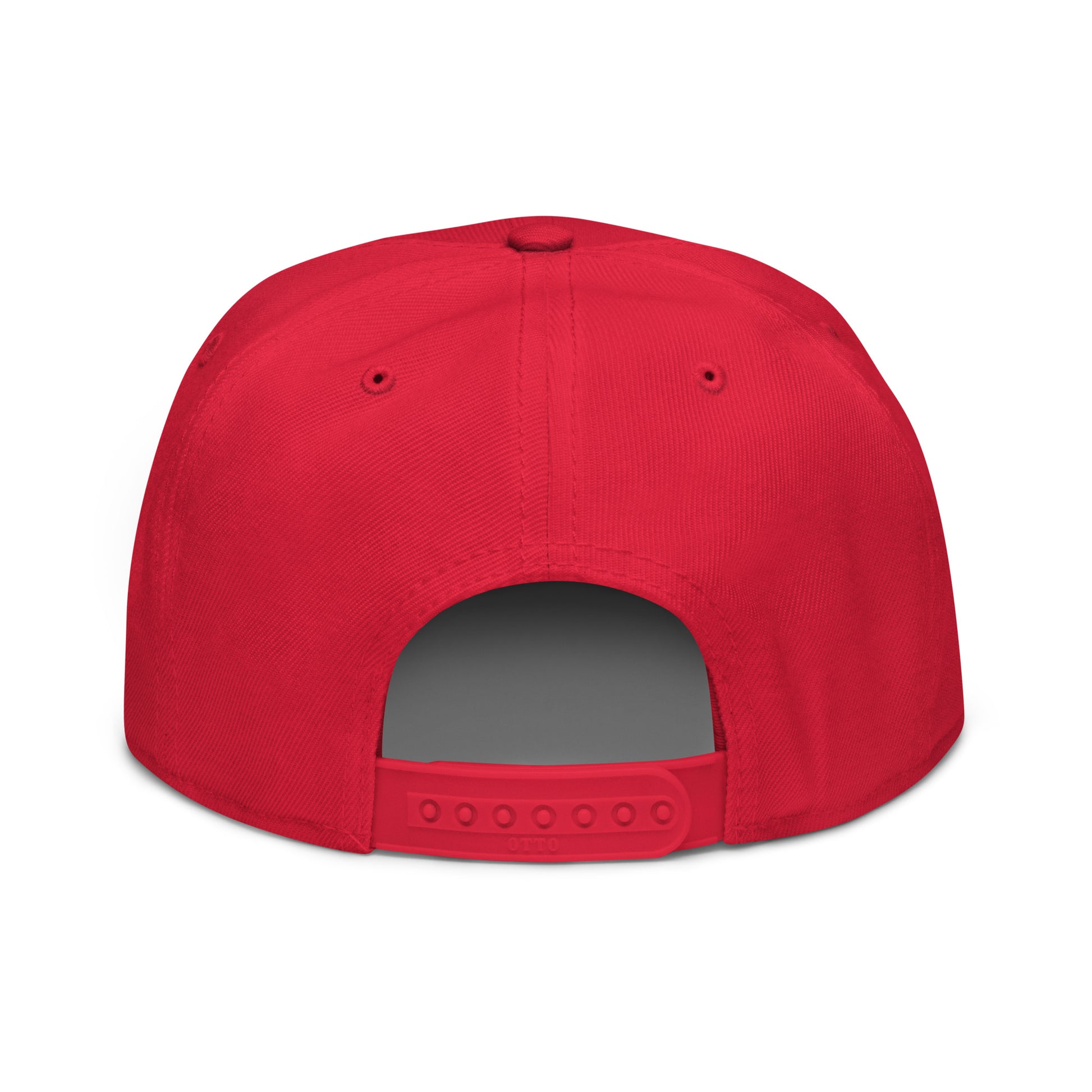 Le Canada n'est pas à Vendre Canada is not for Sale 1867 Flag Embroidered Flat Bill Brim Snapback Hat Red Black Black