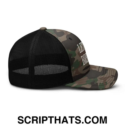 Let's Go Brenda Camo Trucker Hat Camo Black