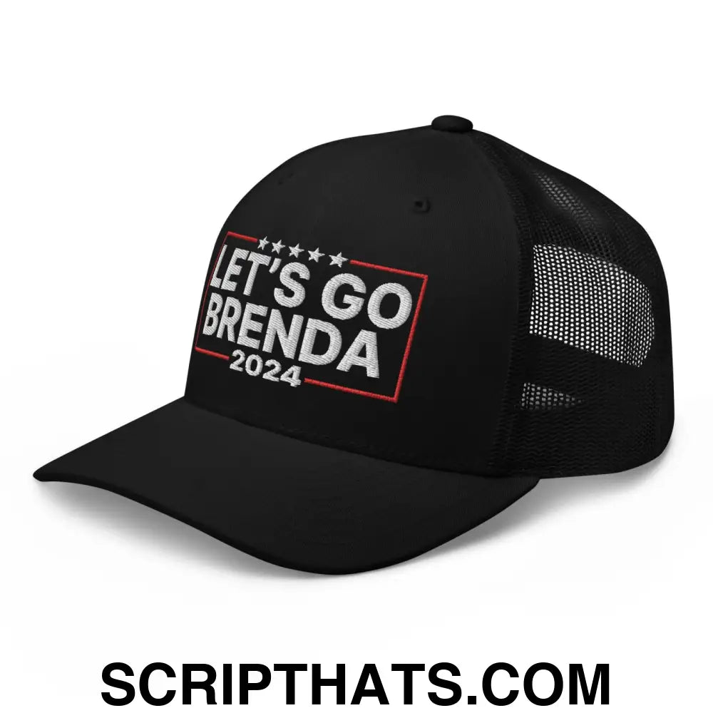 Let's Go Brenda FKH Retro Trucker Hat Black