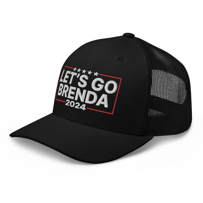 Let's Go Brenda FKH Retro Trucker Hat Black