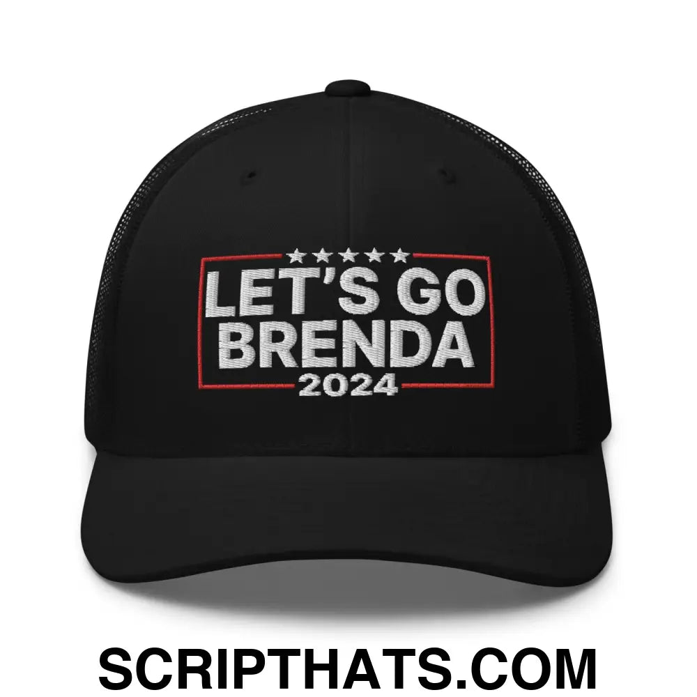 Let's Go Brenda FKH Retro Trucker Hat Black