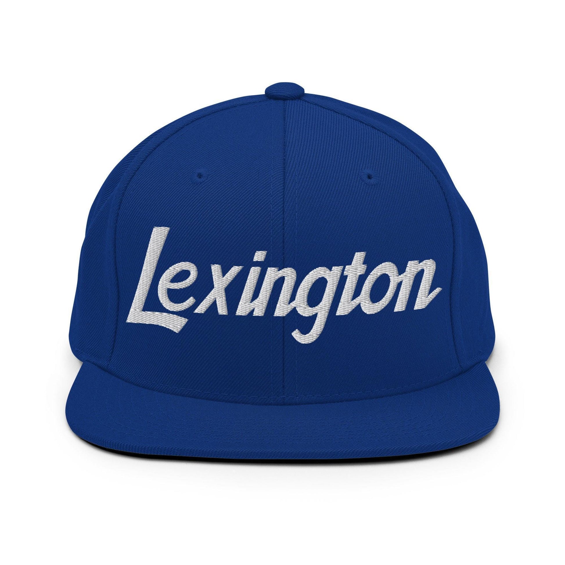 Lexington Script Snapback Hat Royal Blue