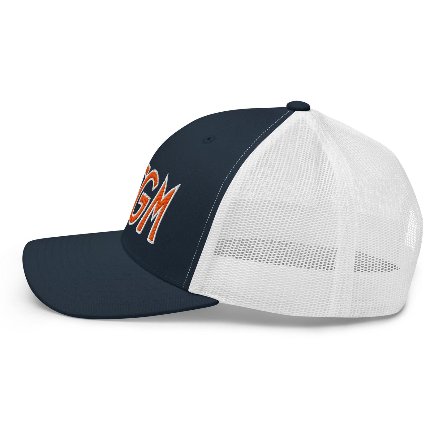 LFGM New York Baseball Mesh Trucker Hat Navy White