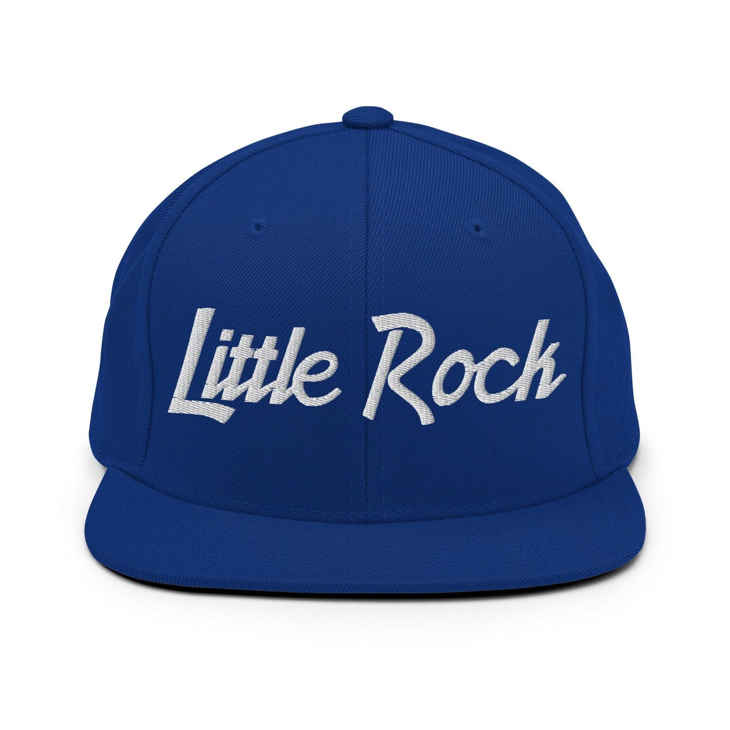 Little Rock Script Snapback Hat Royal Blue