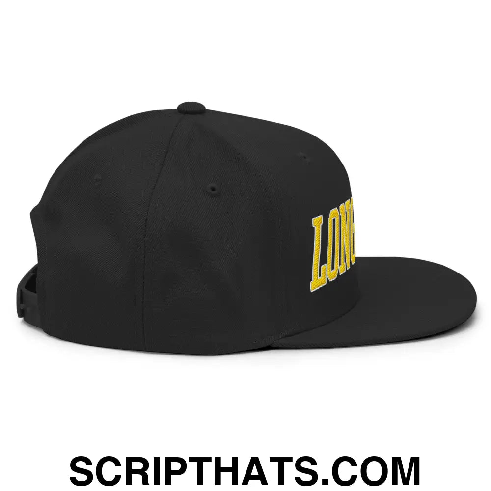 Long Beach Block Snapback Hat Black