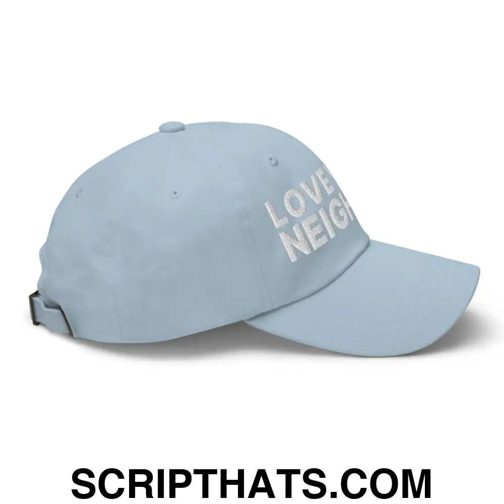 Love Your Neighbor Dad Hat Light Blue