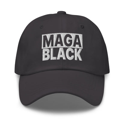 MAGA Black Dad Hat Dark Grey