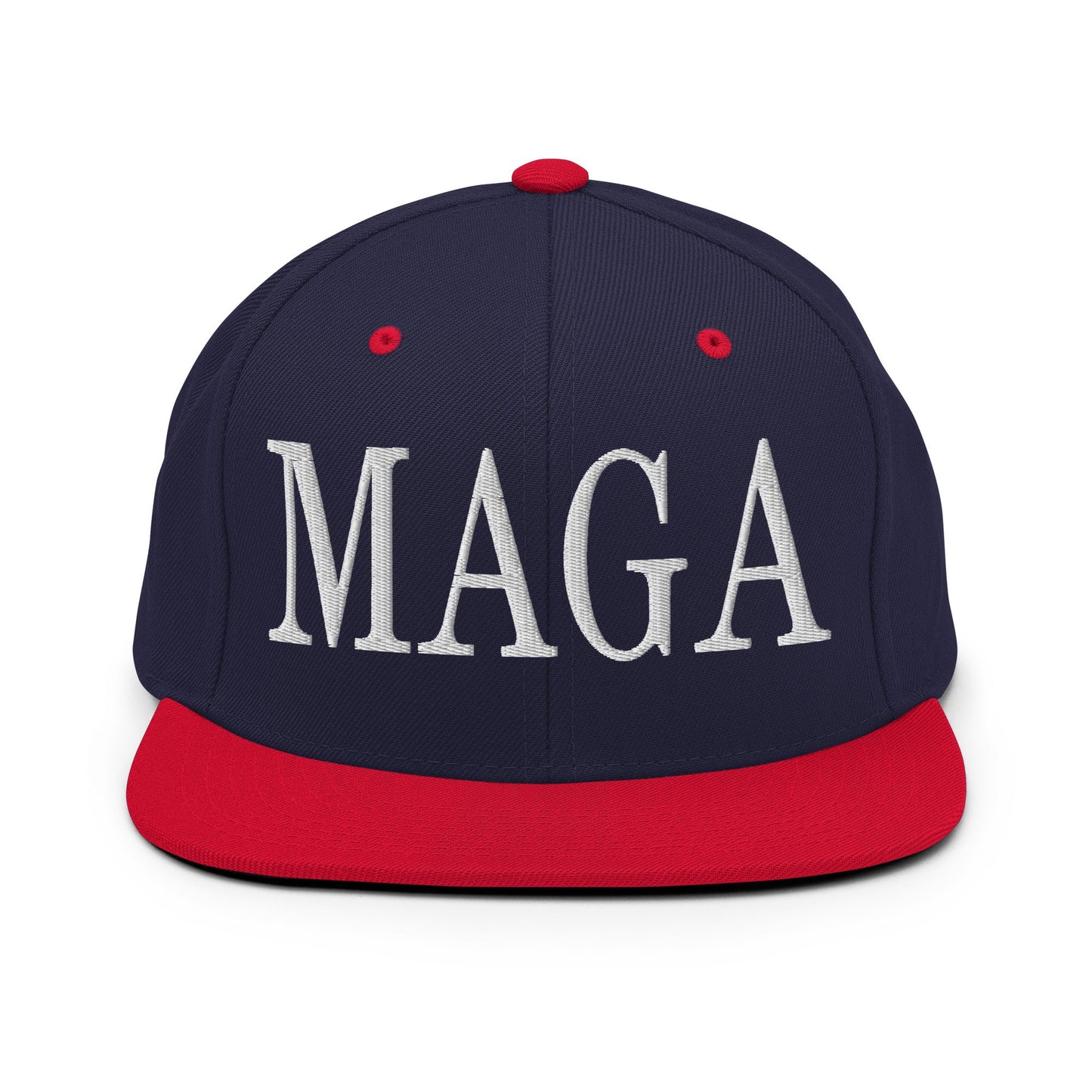 MAGA Make America Great Again Flat Bill Brim Snapback Hat Navy Red