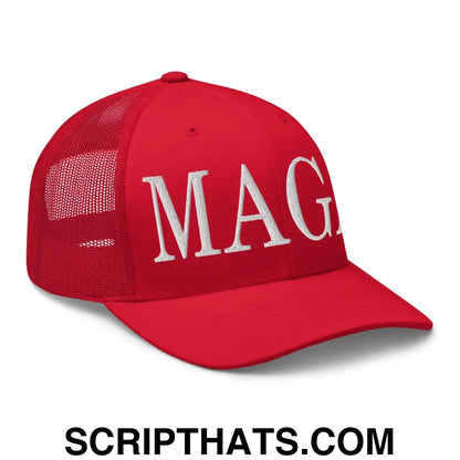 MAGA Make America Great Again Retro Trucker Hat Red