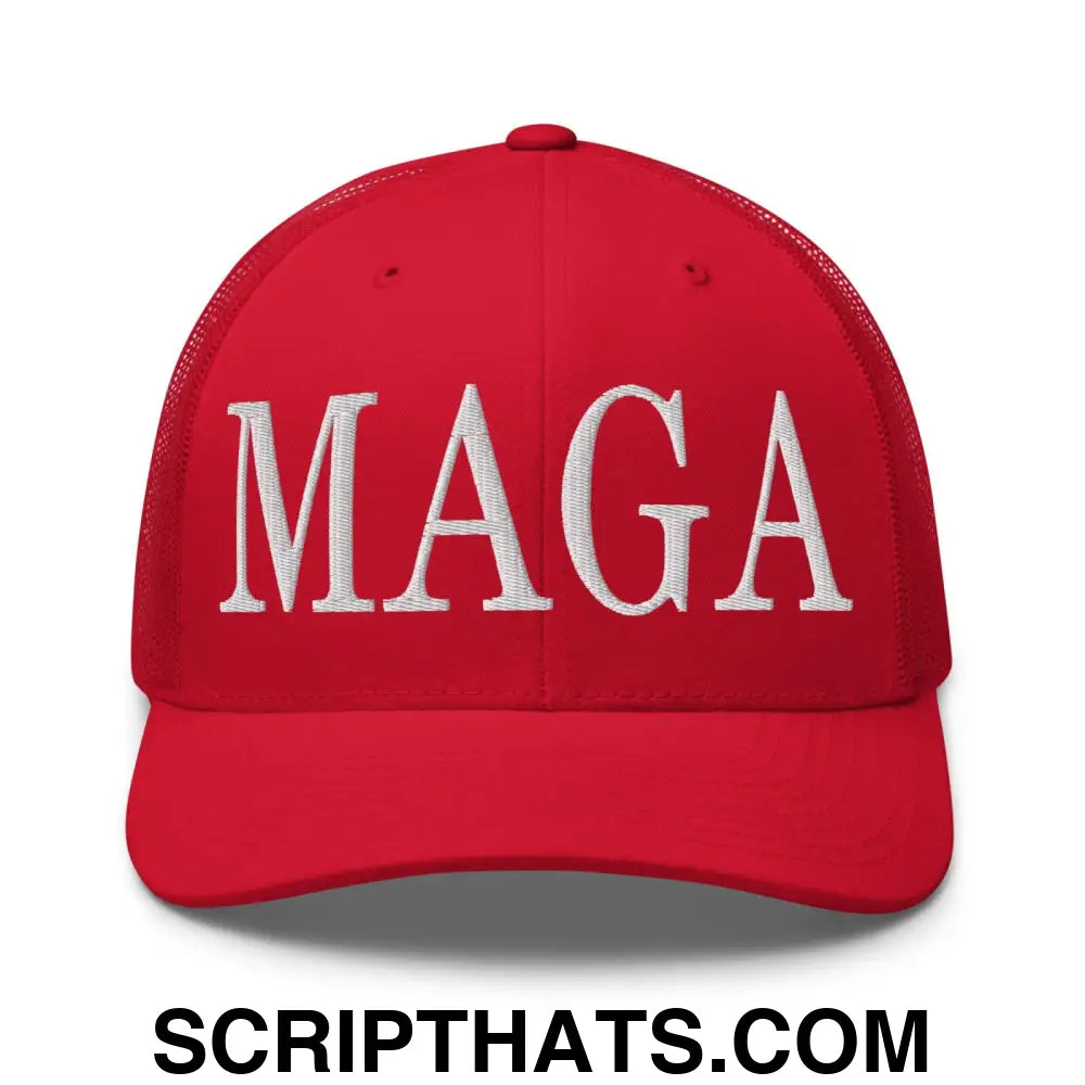 MAGA Make America Great Again Retro Trucker Hat Red