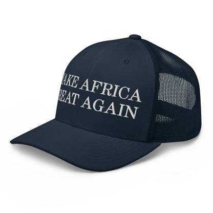 Make Africa Great Again Retro Trucker Hat Navy