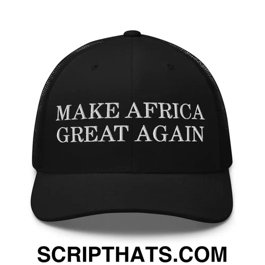 Make Africa Great Again Retro Trucker Hat Black