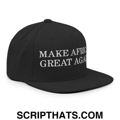 Make Africa Great Again Snapback Hat Black