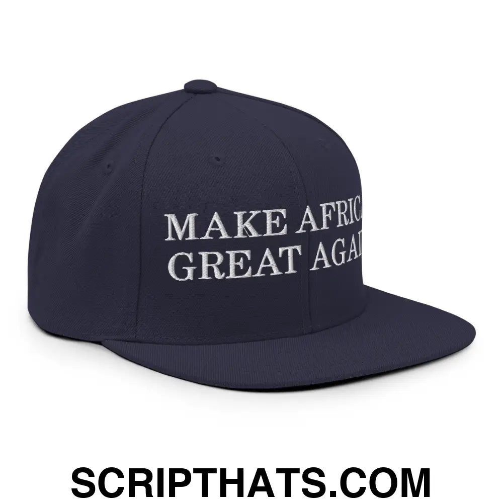 Make Africa Great Again Snapback Hat Navy