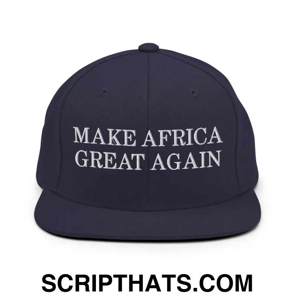 Make Africa Great Again Snapback Hat Navy