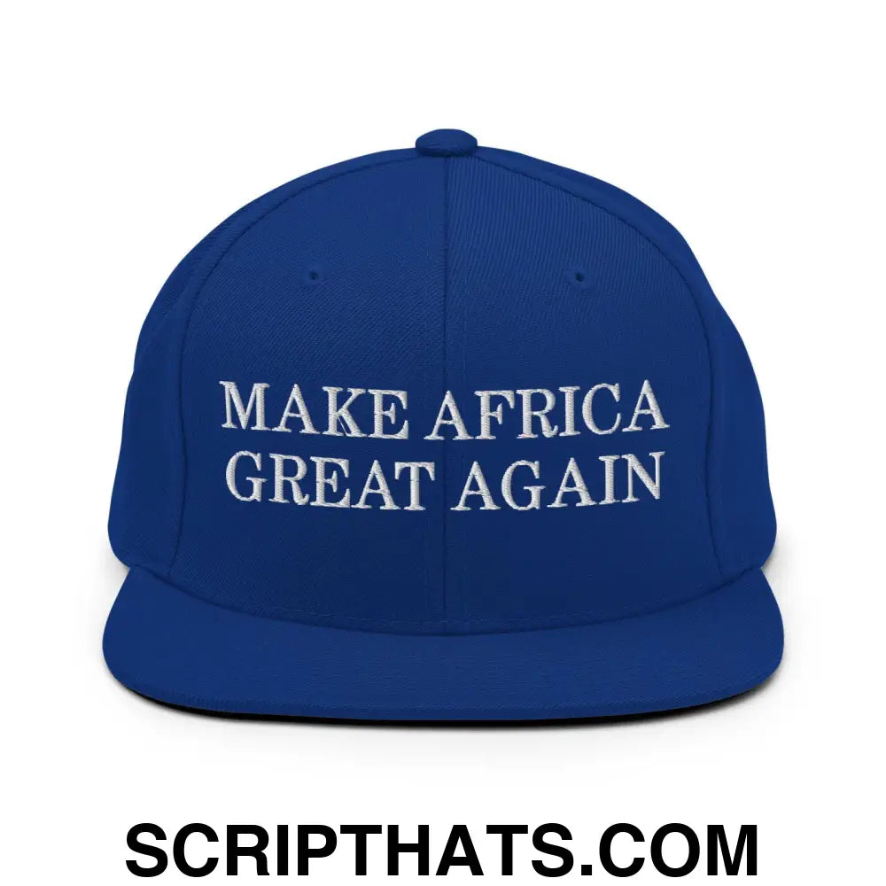 Make Africa Great Again Snapback Hat Royal Blue