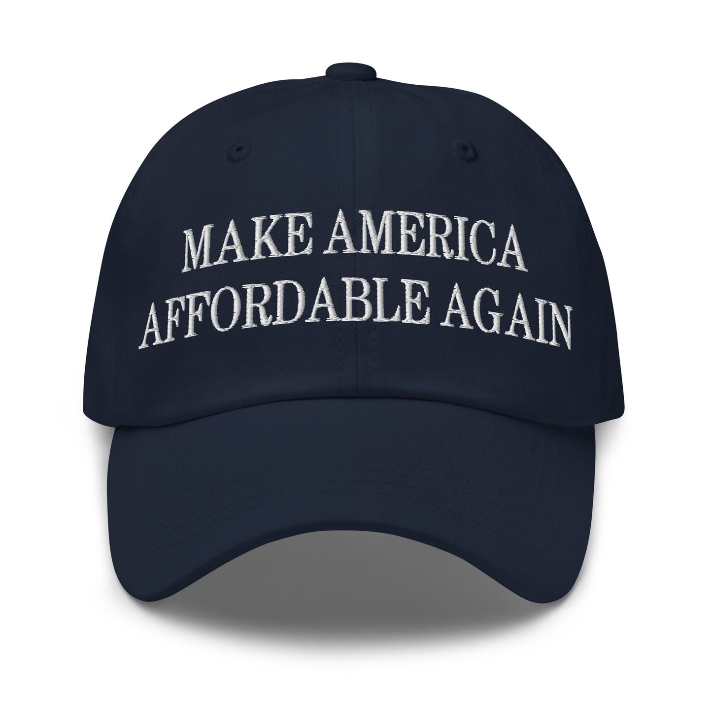 Make America Affordable Again Embroidered Dad Hat Navy