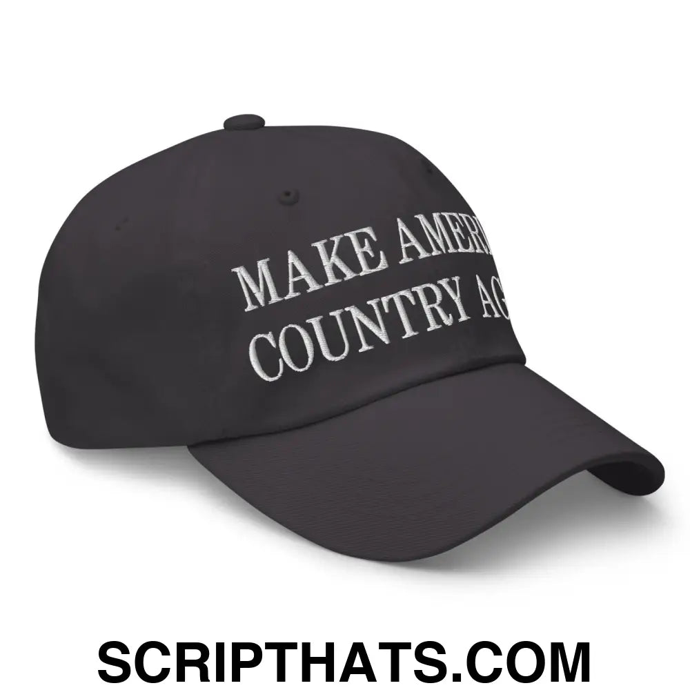 Make America Country Again Embroidered Dad Hat Dark Grey