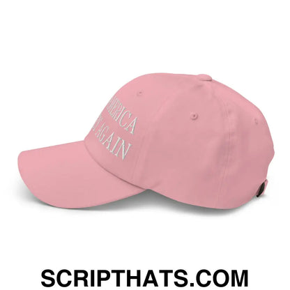 Make America Country Again Embroidered Dad Hat Pink