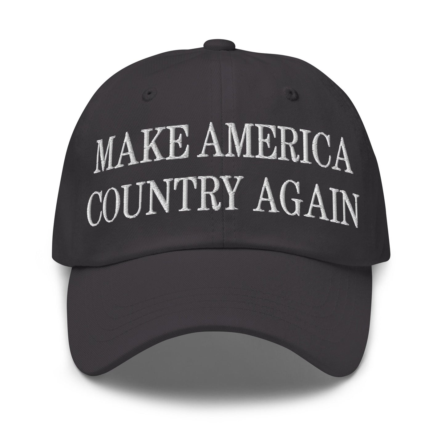 Make America Country Again Embroidered Dad Hat Dark Grey