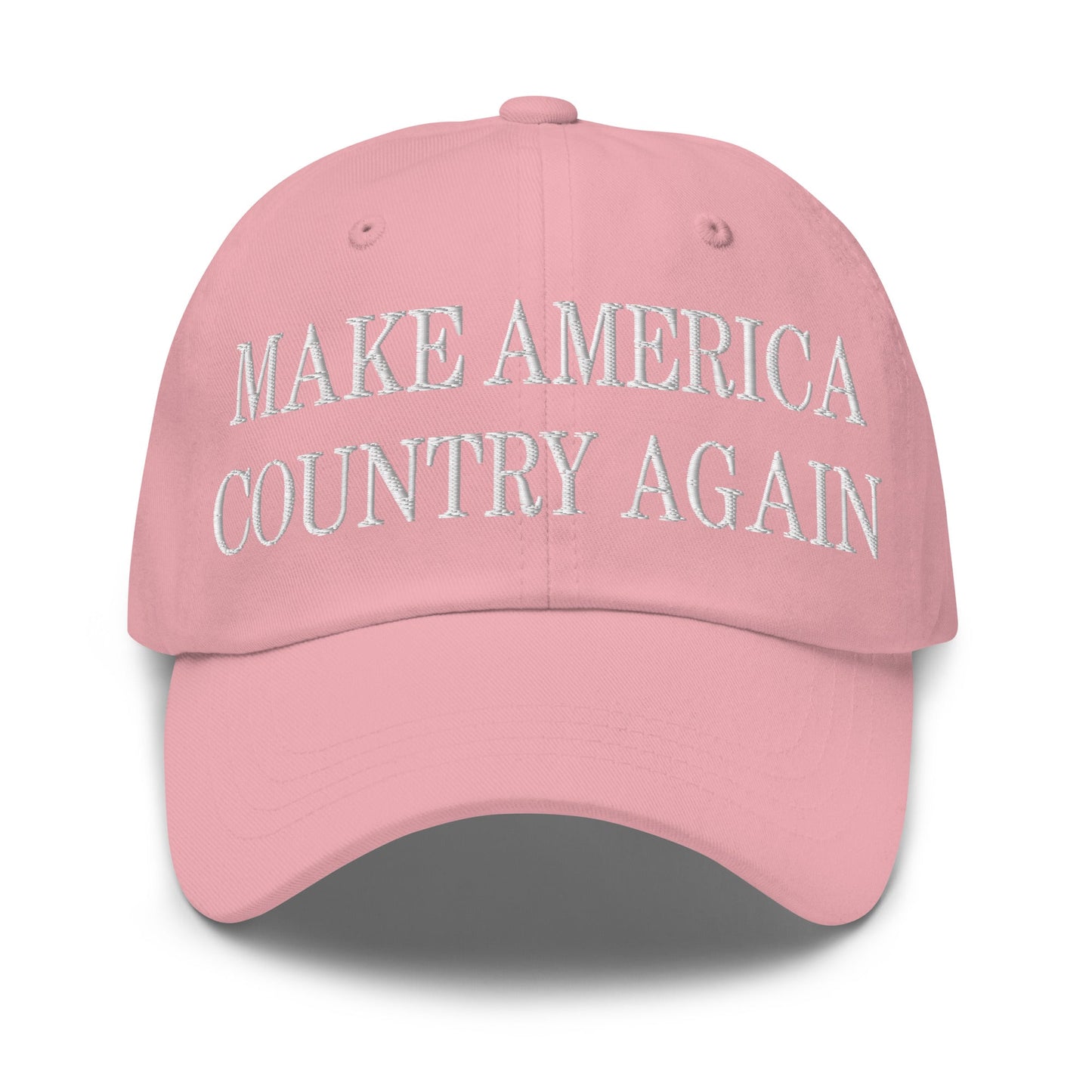 Make America Country Again Embroidered Dad Hat Pink