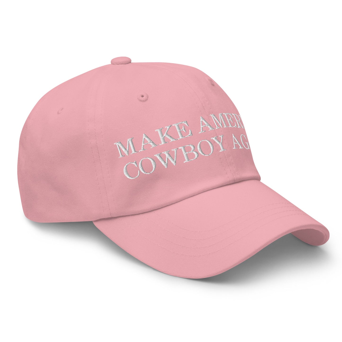 Make America Cowboy Again Dad Hat Pink