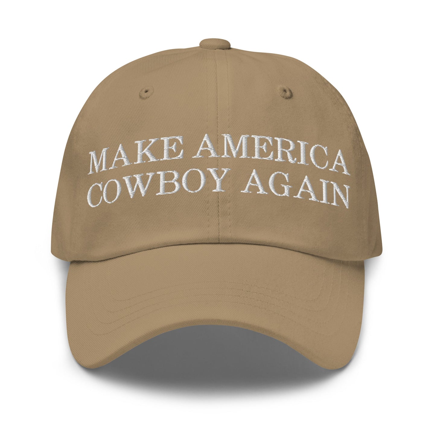 Make America Cowboy Again Dad Hat Khaki