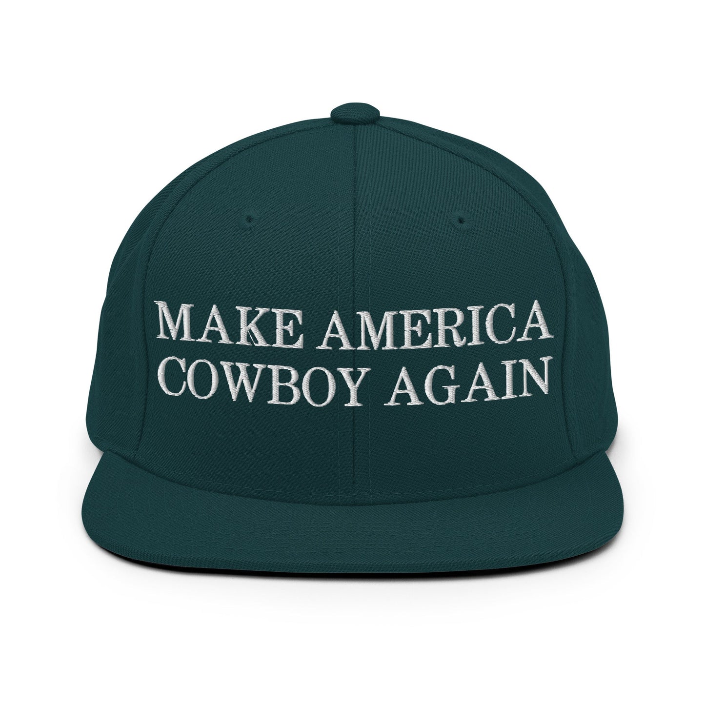 Make America Cowboy Again Snapback Hat Spruce