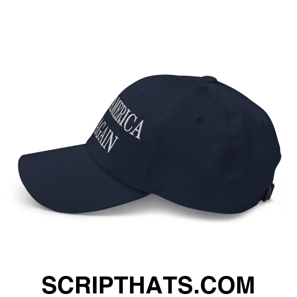 Make America Eat Again Embroidered Dad Hat Navy