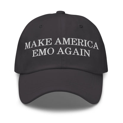 Make America Emo Again Dad Hat Dark Grey