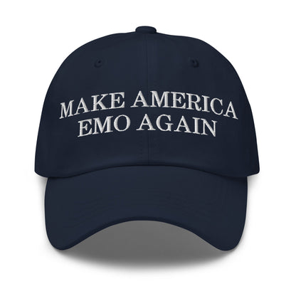 Make America Emo Again Dad Hat Navy