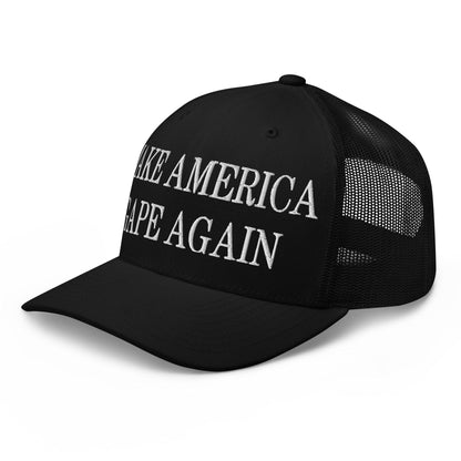 Make America Gape Again Embroidered Mesh Trucker Hat Black