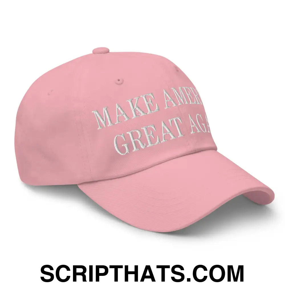 Make America Great Again MAGA Campaign Dad Hat Pink