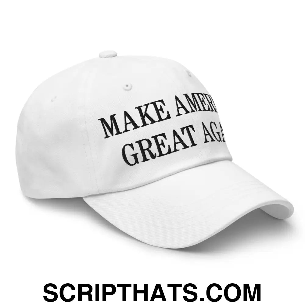 Make America Great Again MAGA Campaign Dad Hat White