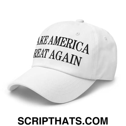 Make America Great Again MAGA Campaign Dad Hat White