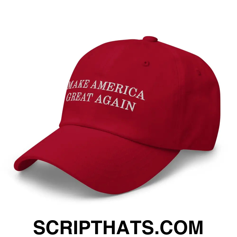 Make America Great Again MAGA Dad Hat Cranberry