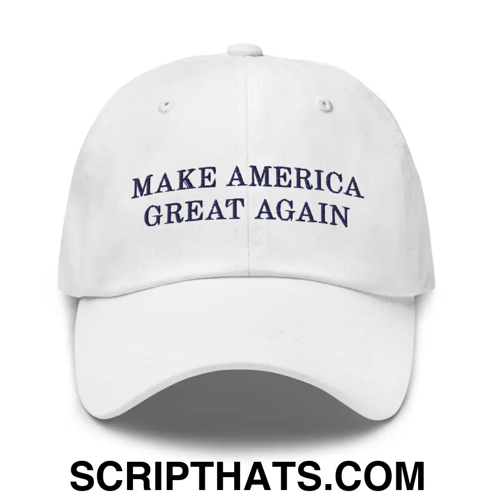 Make America Great Again MAGA Dad Hat White