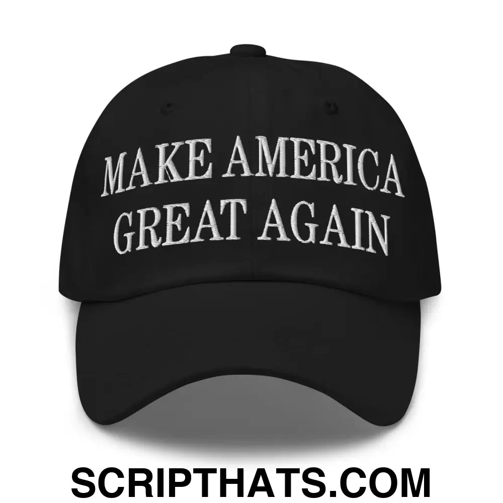 Make America Great Again MAGA Golf Dad Hat Black