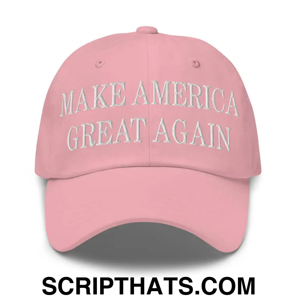 Make America Great Again MAGA Golf Dad Hat Pink