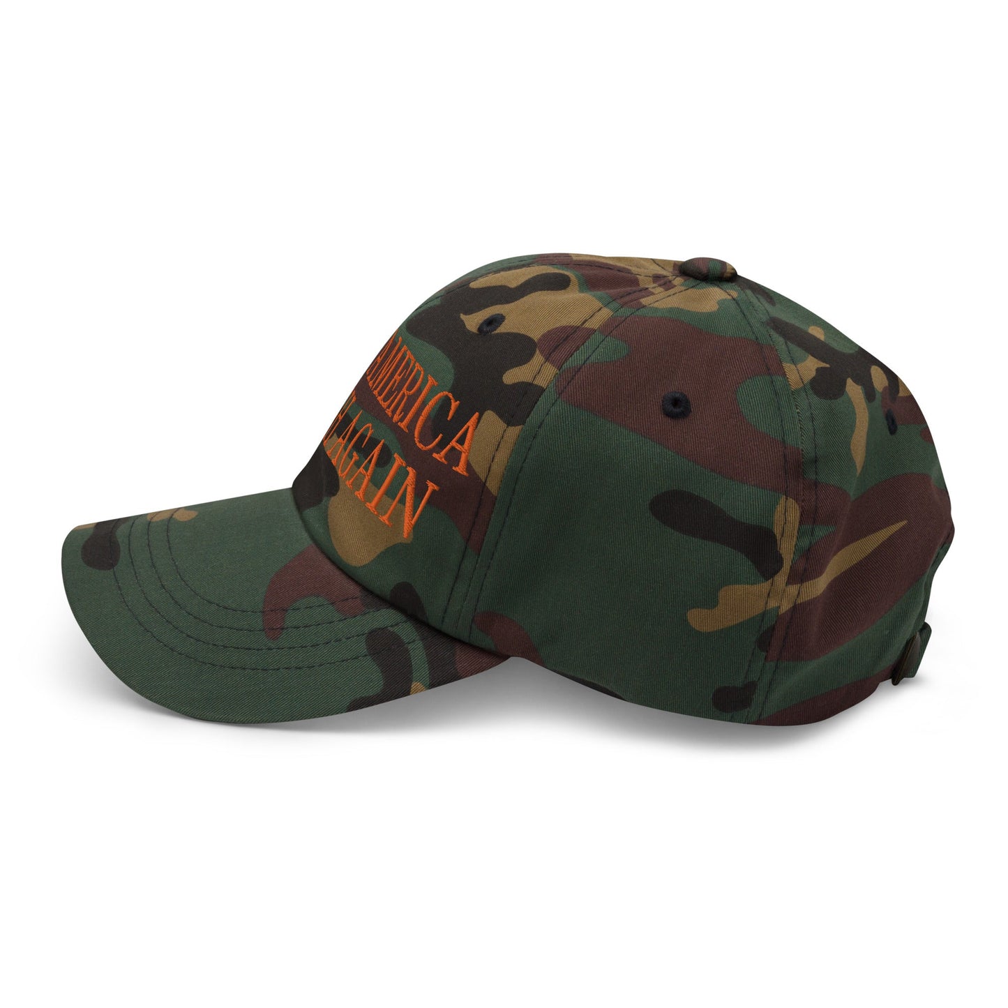 Make America Laugh Again Dad Hat Green Camo