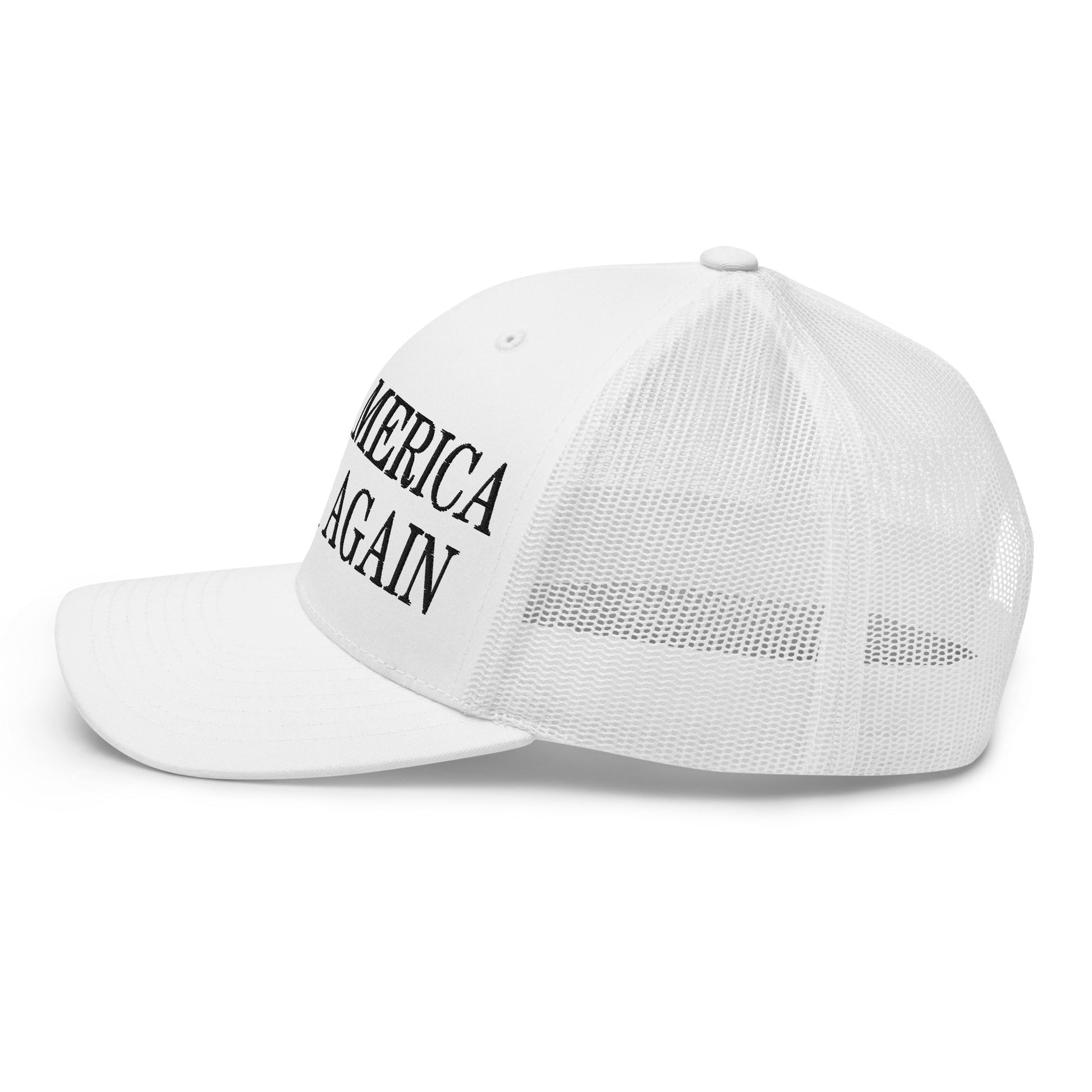 Make America Laugh Again Mesh Trucker Hat White