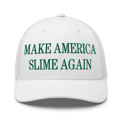 Make America Slime Again Embroidered Mesh Trucker Hat Default Title